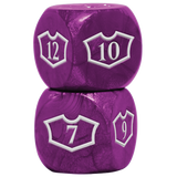 Ultra PRO: Loyalty Dice Set - 22MM Deluxe with 7-12 (Swamp)